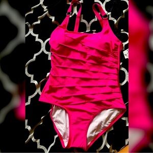 Calvin Klein Fuchsia One piece swimsuit Sz 10